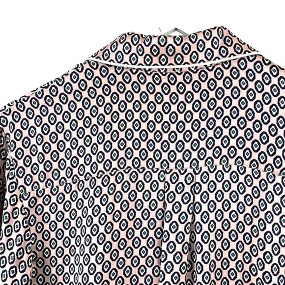 Olivia von Halle Poppy Zahra Printed Long-Sleeve Silk Sleepshirt - Picture 8 of 11